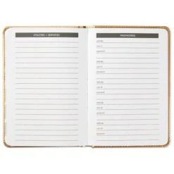 Hallmark Satin Gold Address Book -Hallmark Shop 0001ADD1874 3