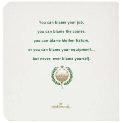 Hallmark 501 Excuses For A Bad Golf Shot Book -Hallmark Shop 0001BOK1510 3