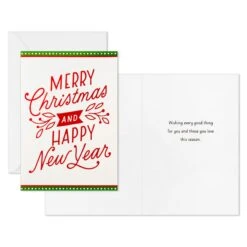 Hallmark Happy Snowman And Red Lettering Boxed Christmas Cards, Pack Of 40 -Hallmark Shop 0001BXX1019 4