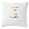Hallmark DaySpring Candace Cameron Bure Dream Big Pray Harder Throw Pillow