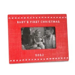 Hallmark Baby's First Christmas 2023 Dated Picture Frame, 4x6