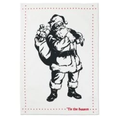 Hallmark ‘Tis The Season Santa Christmas Tea Towel