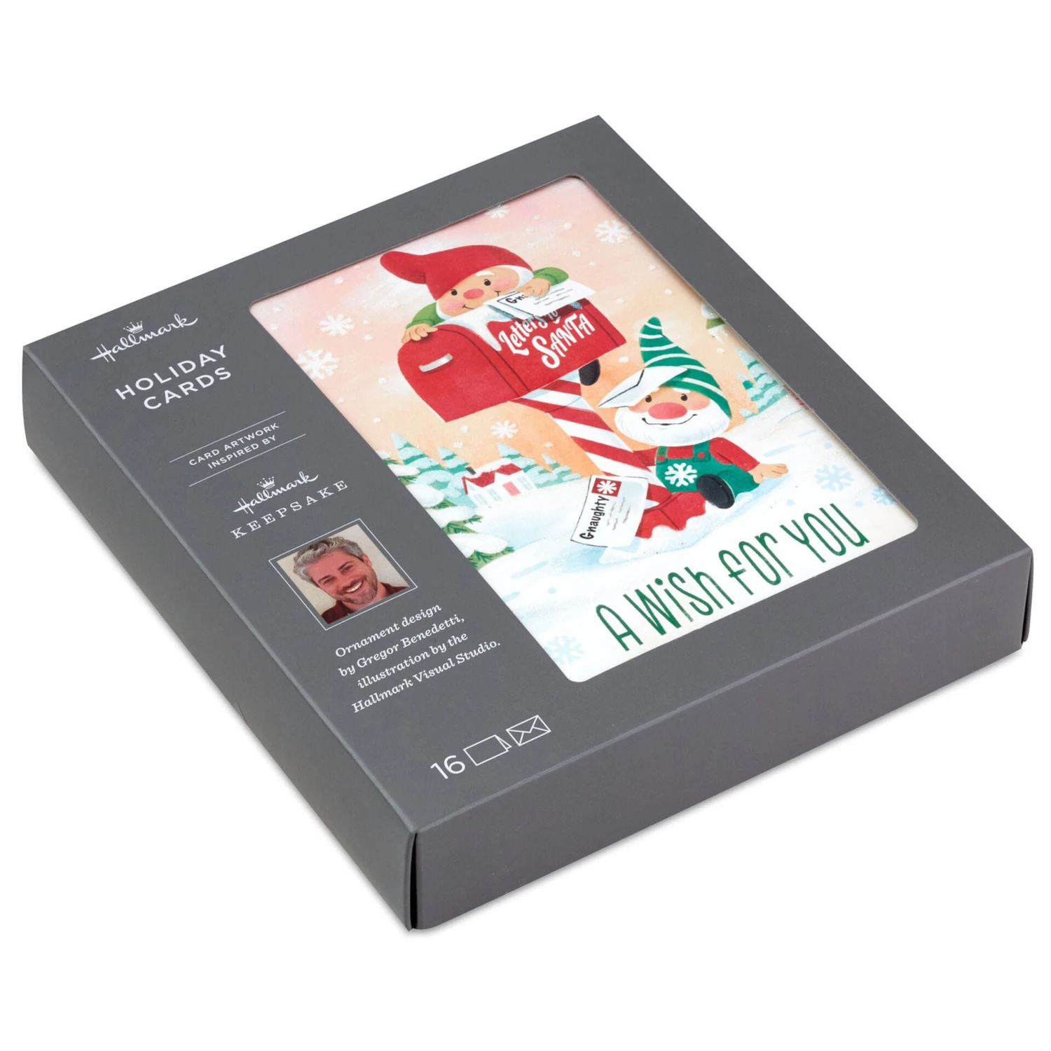 Hallmark Gnome For Christmas Keepsake Ornament Inspired Boxed Christmas Cards, Pack Of 16 1 Hallmark Gnome For Christmas Keepsake Ornament Inspired Boxed Christmas Cards, Pack Of 16
