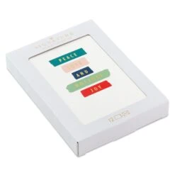 Hallmark Peace, Love And Joy Boxed Christmas Cards, Pack Of 12