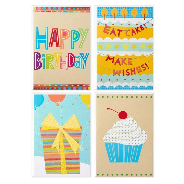 Colorful Assorted Birthday Cards, Pack Of 12 1 Colorful Assorted Birthday Cards, Pack Of 12