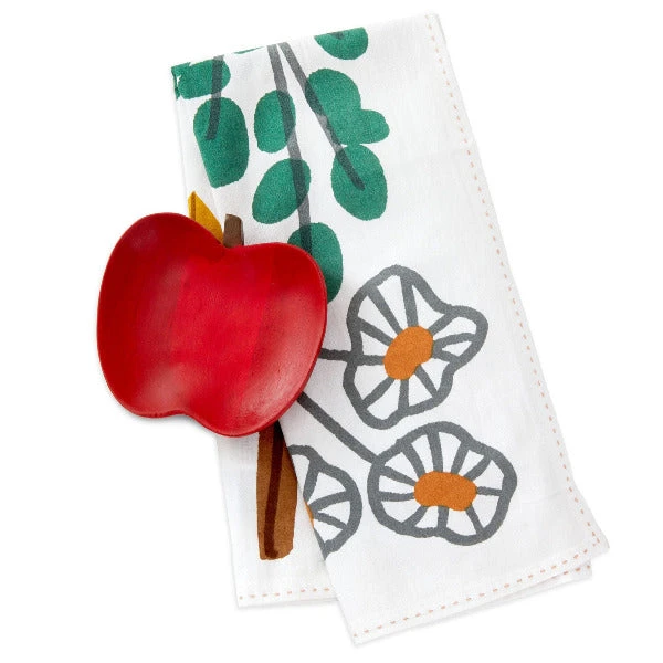 Hallmark Apple Spoon Rest And Tea Towel, Set Of 2 1 Hallmark Apple Spoon Rest And Tea Towel, Set Of 2