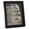Hallmark Harry Potter™ Friendship And Bravery Hermione Granger™ Framed Quote Sign, 8" X 10"