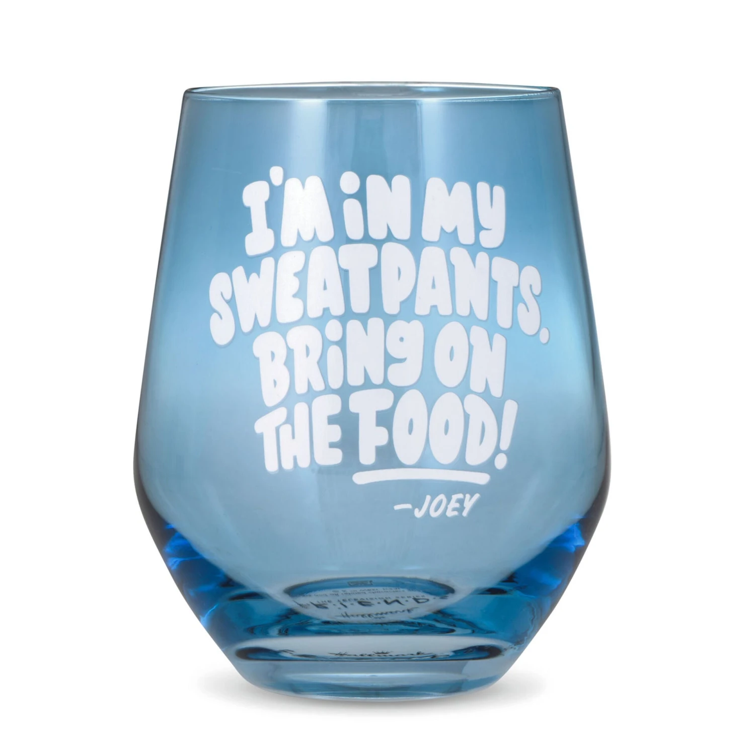 Hallmark Friends Bring On The Food Stemless Wine Glass, 16 Oz. 1 Hallmark Friends Bring On The Food Stemless Wine Glass, 16 Oz.