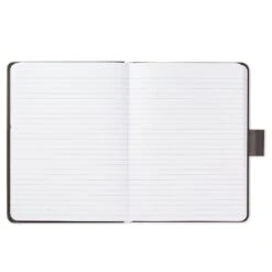 Hallmark Gray Etched Compass Faux Leather Notebook -Hallmark Shop Gray Etched Compass Faux Leather Notebook 1HWJ1851 04