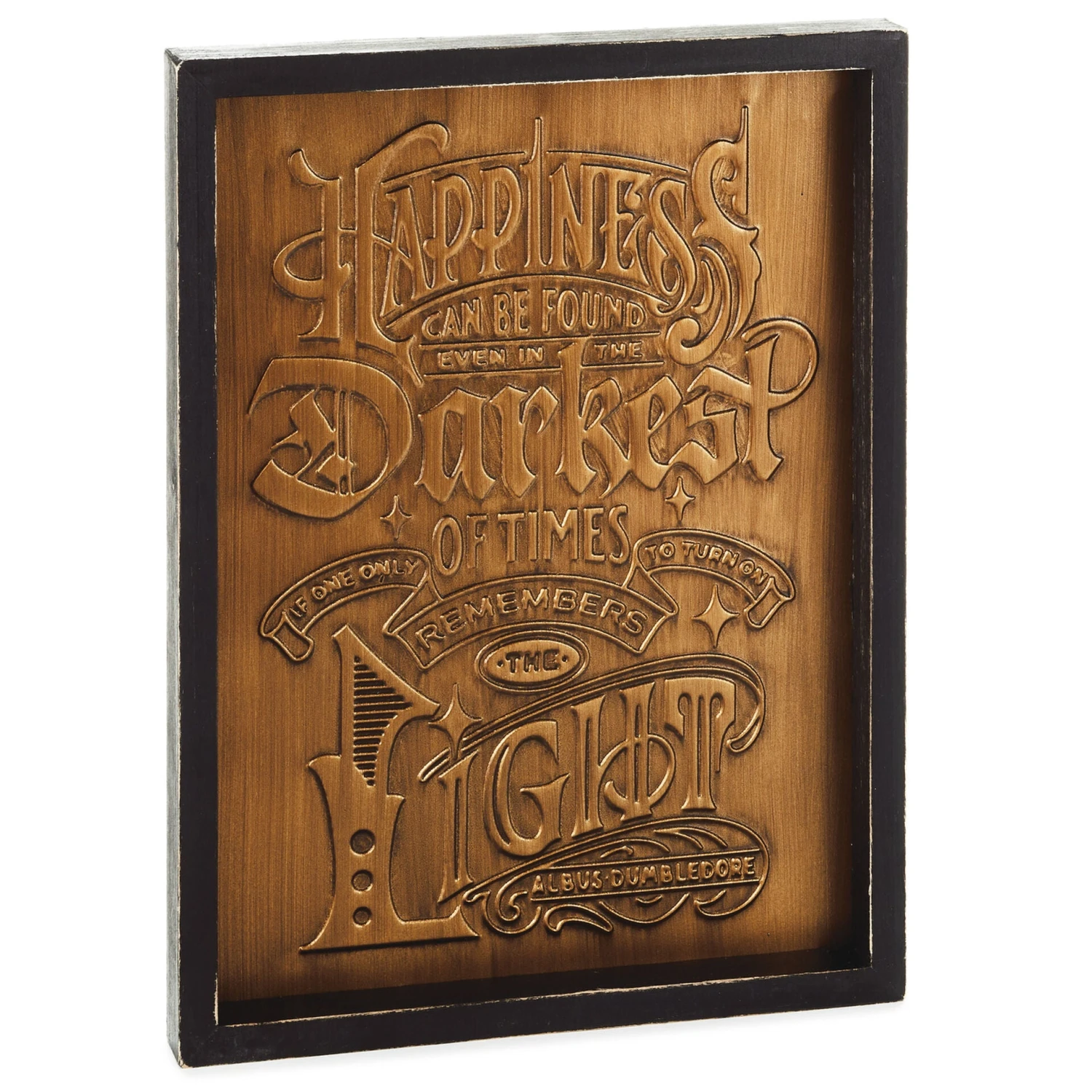 Hallmark Harry Potter™ Happiness Can Be Found Framed Quote Sign, 9x12 1 Hallmark Harry Potter™ Happiness Can Be Found Framed Quote Sign, 9x12