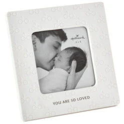 Hallmark Harry Potter™ Eye Glasses You Are So Loved Ceramic White Frame Holds 4" X 4" Baby Photo