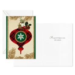 Hallmark Holly And Ornament Boxed Christmas Cards, Pack Of 40 -Hallmark Shop Holly and Ornament Bulk Boxed Christmas Cards 1BXX1026 04