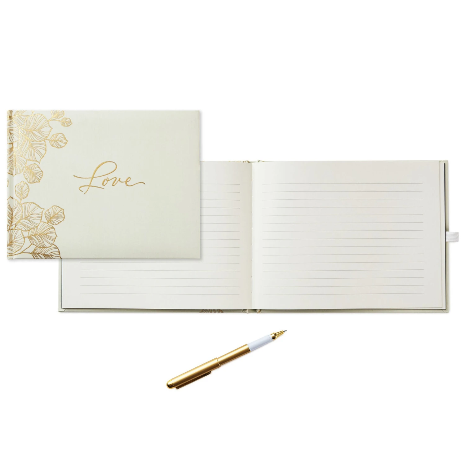 Hallmark Love Wedding Guest Book With Gold Pen 2 Hallmark Love Wedding Guest Book With Gold Pen - Image 2
