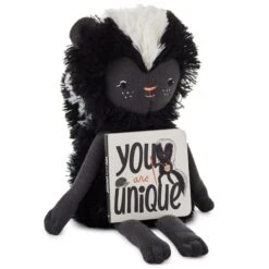 Hallmark MopTops Skunk Stuffed Animal With You Are Unique Board Book