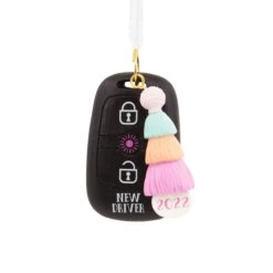 New Driver Pastel Keychain 2022 Hallmark Ornament