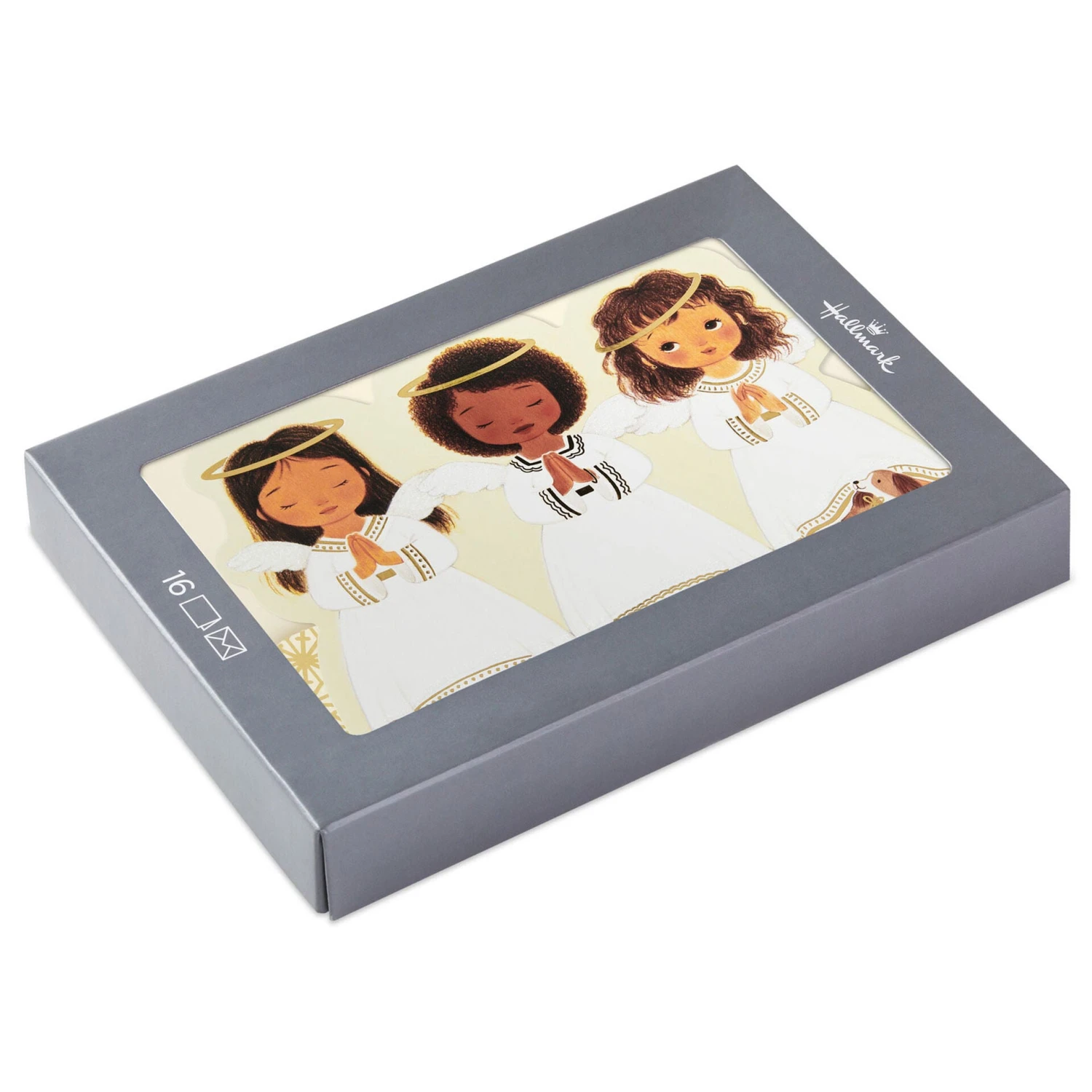 Hallmark Praying Angels Boxed Christmas Cards, Pack Of 16 1 Hallmark Praying Angels Boxed Christmas Cards, Pack Of 16