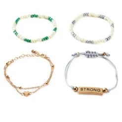 Hallmark Strong And Courageous Bracelets, Set Of 4 -Hallmark Shop REL1080 02