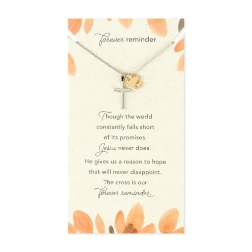 Hallmark Forever Reminder Cross And Dove Necklace 2 Hallmark Forever Reminder Cross And Dove Necklace -Hallmark Shop REL1090 03